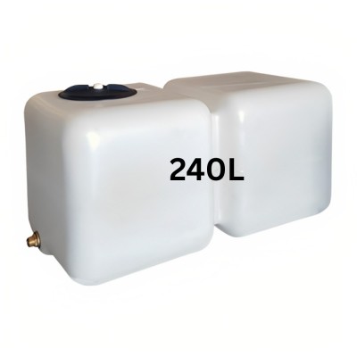 Drinkwatertank HydroMoby AQUA S12, horizontaal 240 L (wit) - Watertanks