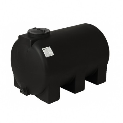 Drinkwatertank MAVIL, cilindrisch horizontaal 1500 l (zwart) - 